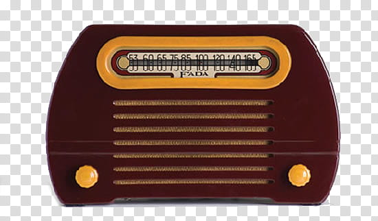 First s, vintage brown radio illustration transparent background PNG clipart