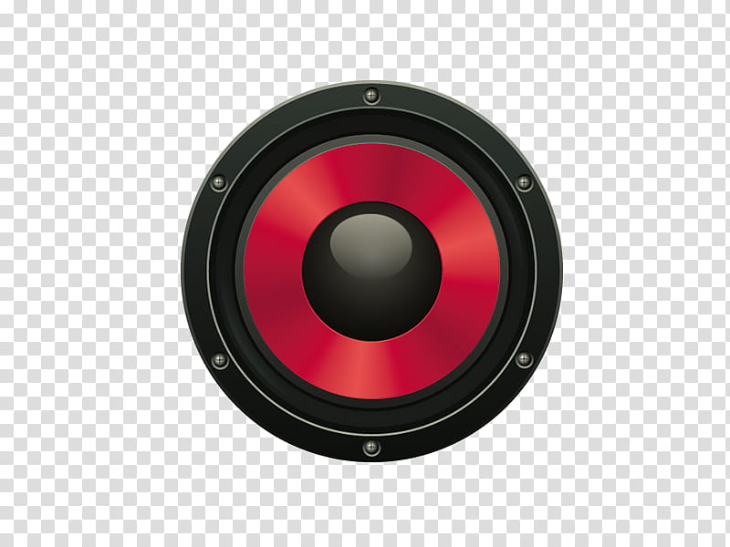 Designer Resources , red and black subwoofer speaker transparent background PNG clipart