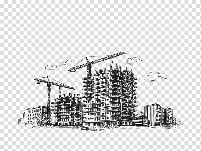 sketch human settlement architecture skyscraper city, Drawing, Diagram, Tower Block, Urban Design, Line transparent background PNG clipart