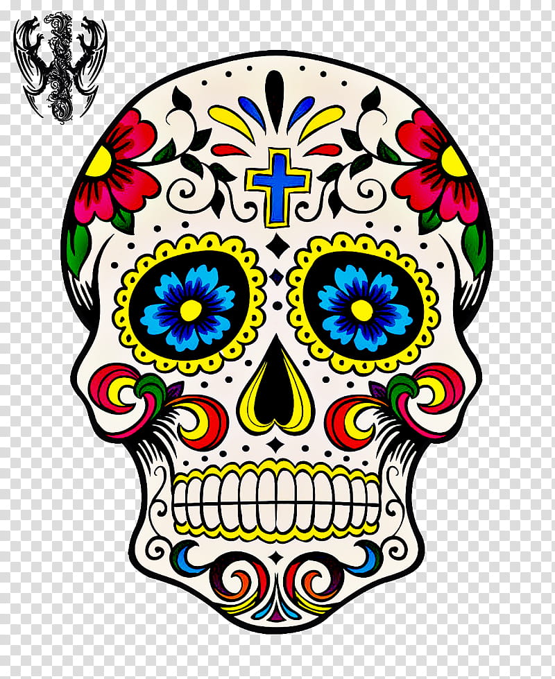 Day Of The Dead Skull, Calavera, Drawing, Skull Art, Mexico, Costume, Decal, Death transparent background PNG clipart