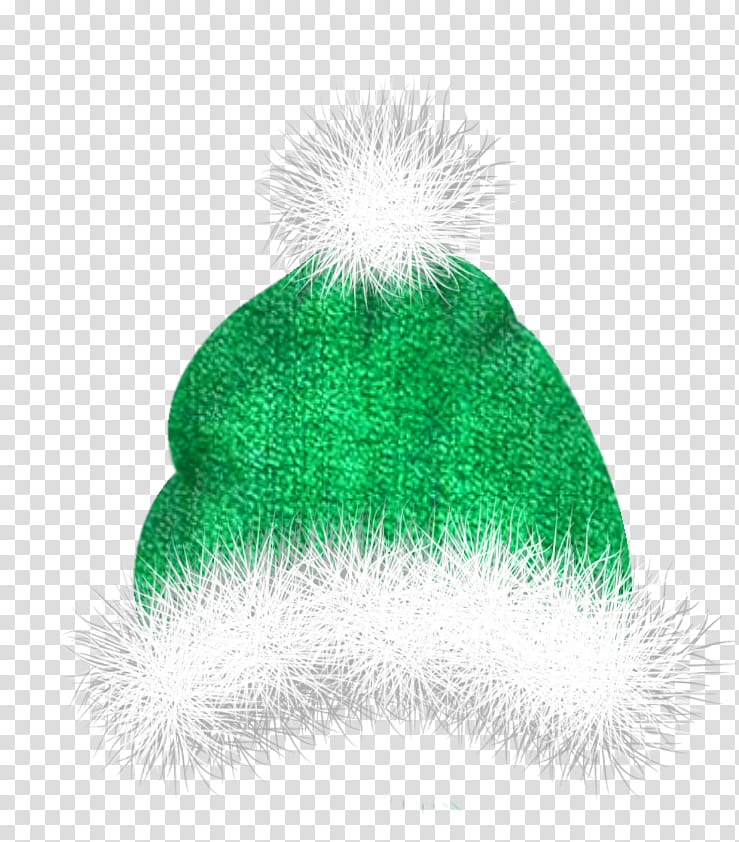 Hat, green and white Santa Claus hat illustration transparent background PNG clipart