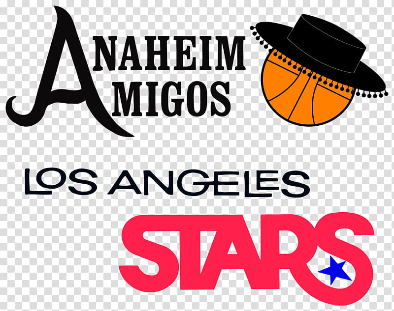 Stars, Anaheim Amigos, Basketball, American Basketball Association, Los Angeles, Logo, Sports, Text transparent background PNG clipart