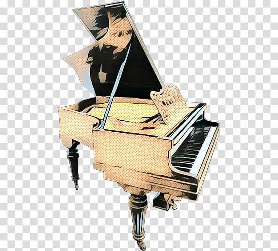 piano fortepiano pianist spinet technology, Pop Art, Retro, Vintage, Electronic Device, Musical Instrument, Musician, Keyboard transparent background PNG clipart