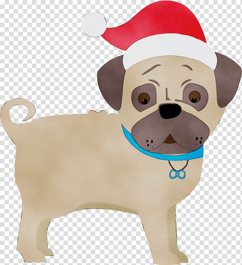 dog pug dog breed cartoon snout, Watercolor, Paint, Wet Ink, Companion Dog, Fawn, Puppy transparent background PNG clipart