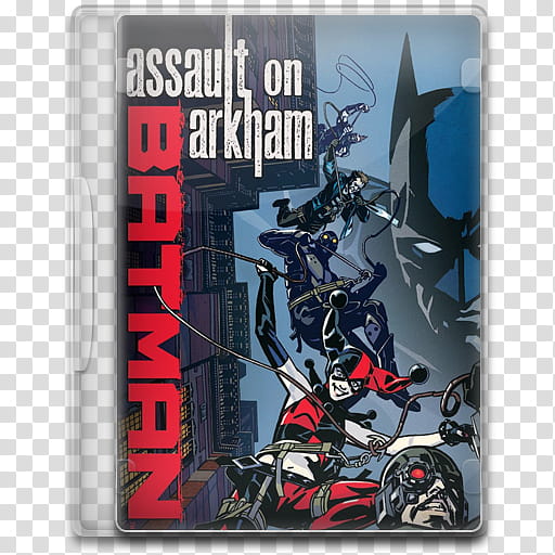 Movie Icon , Batman, Assault on Arkham, Assault on Arkham Batman disc case transparent background PNG clipart