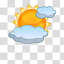 WSI Weather Icons As Seen on TV, Partly Cloudy Day transparent background PNG clipart