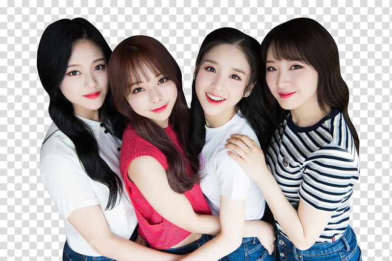 LOONA   X DISPATCH, four women taking transparent background PNG clipart