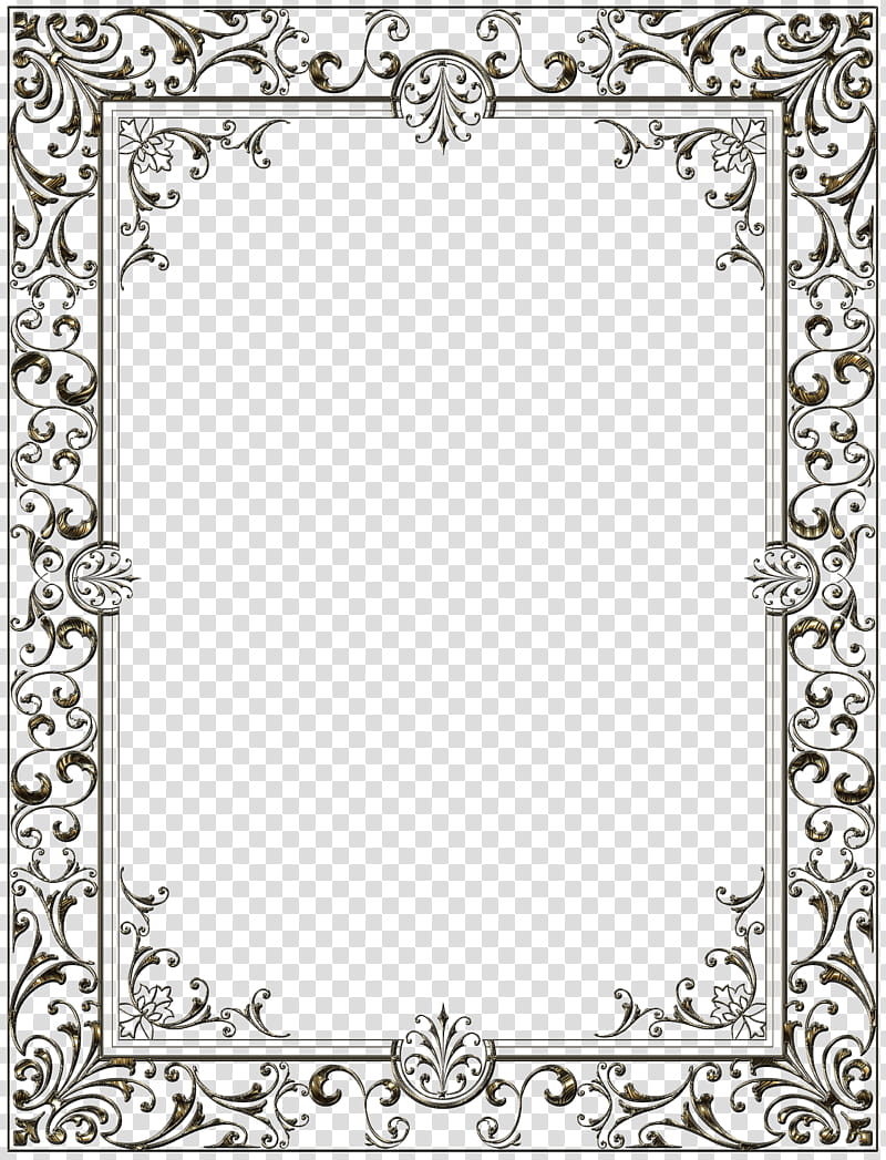 black borderline transparent background PNG clipart