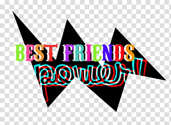 texts, best friends power signage transparent background PNG clipart