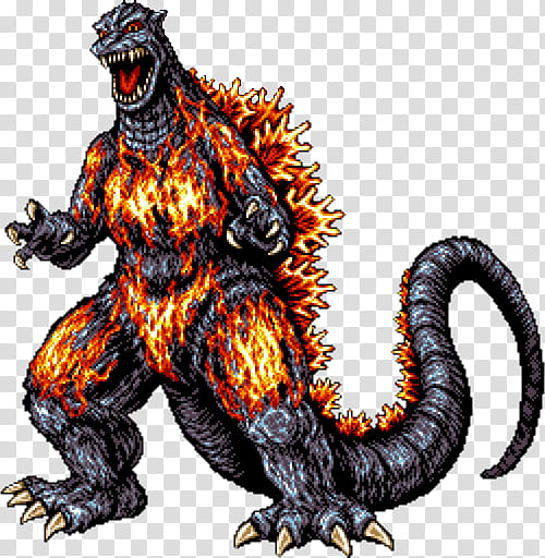 Kaiju Icons Please Read Description , Burning Godzilla transparent background PNG clipart