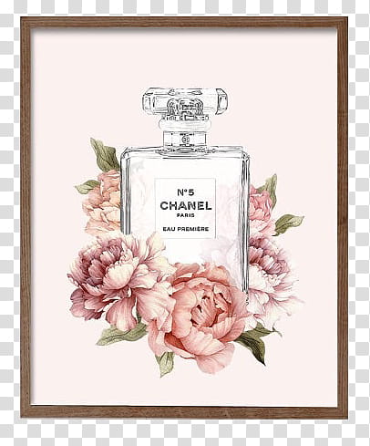 Chanel No 5 Grunge Perfume Bottle Art Print