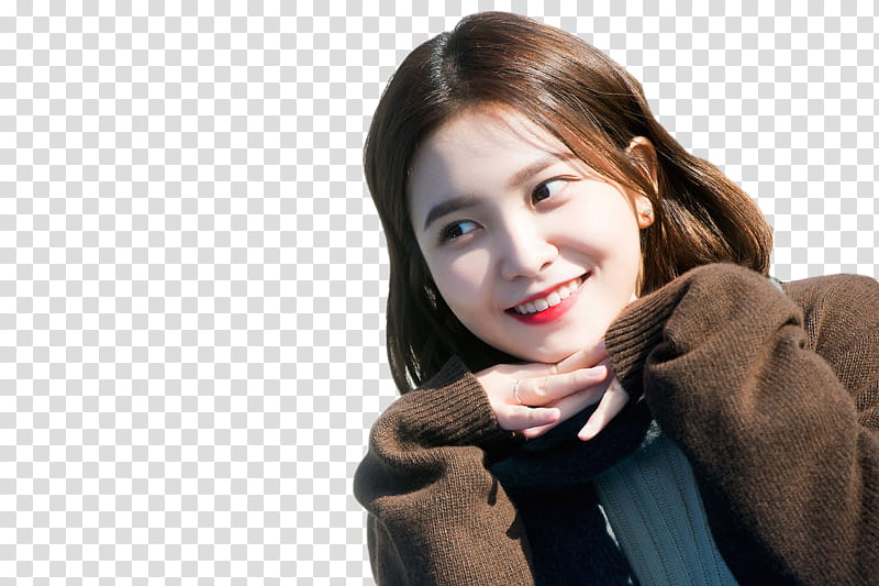 YERI RED VELVET, smiling Red Velvet Yeri wearing black sweater transparent background PNG clipart