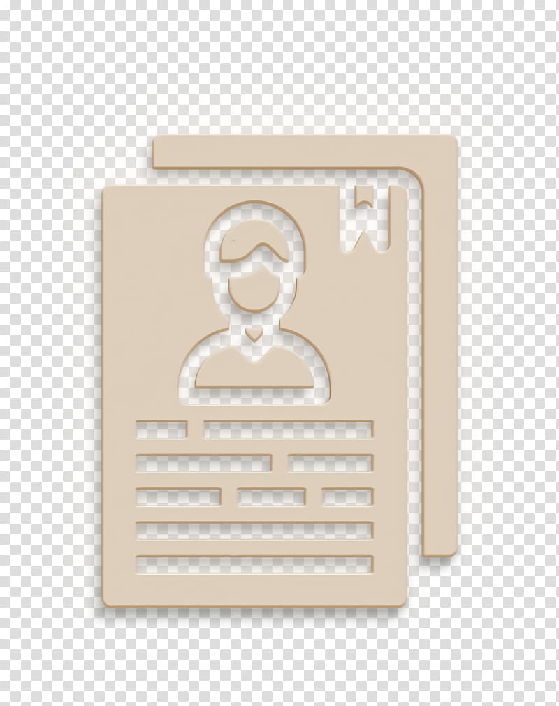 Management icon Portfolio icon Resume icon, Beige, Rectangle, Square, Wood, Paper, Paper Product, Metal transparent background PNG clipart