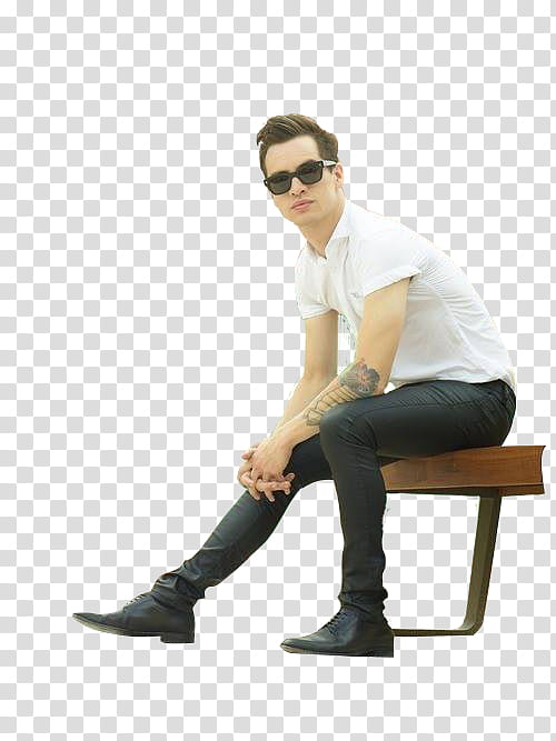 Glasses Drawing, Brendon Urie, Panic At The Disco, Death Of A Bachelor, Pretty Odd, Ryan Ross, Spencer Smith, Sitting transparent background PNG clipart