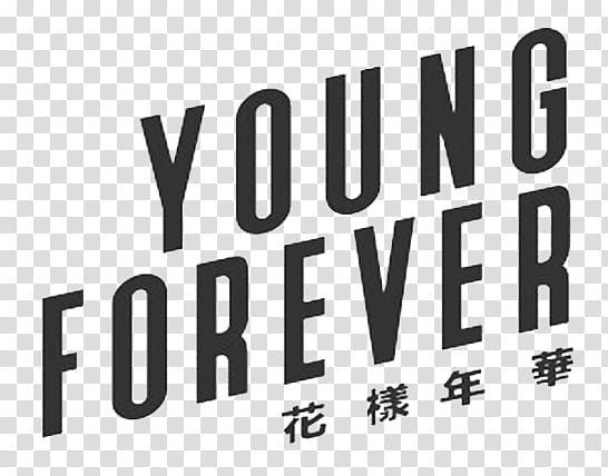 BTS Young Forever , Young Forever text transparent background PNG clipart