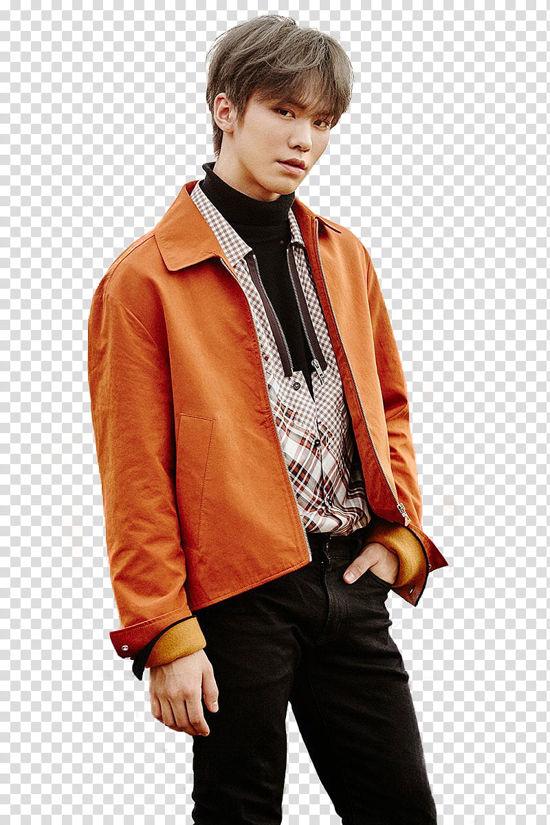 Astro DREAM PART , man wearing orange jacket transparent background PNG clipart