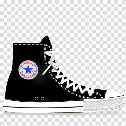 Converse Icons, Black transparent background PNG clipart | HiClipart