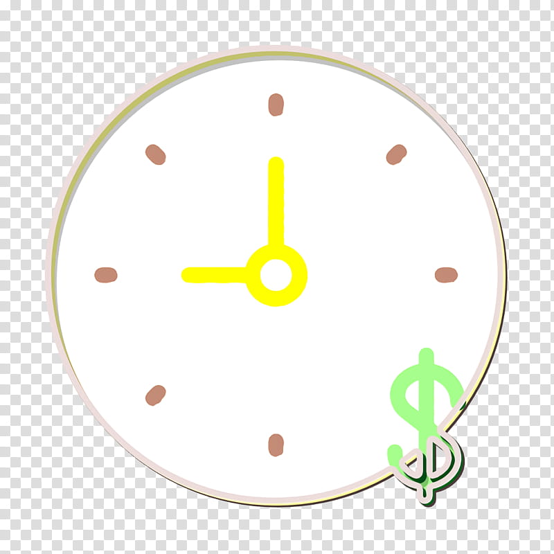 Time is money icon Time icon Business icon, Circle, Clock transparent background PNG clipart