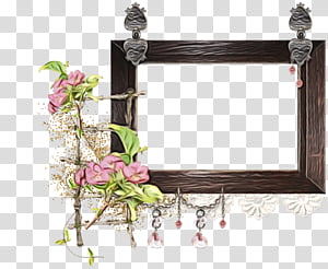 Floral Background Frame, Picture Frames, Tag, Floral Design, Rectangle, Form, Curb, Mirror transparent background PNG clipart thumbnail