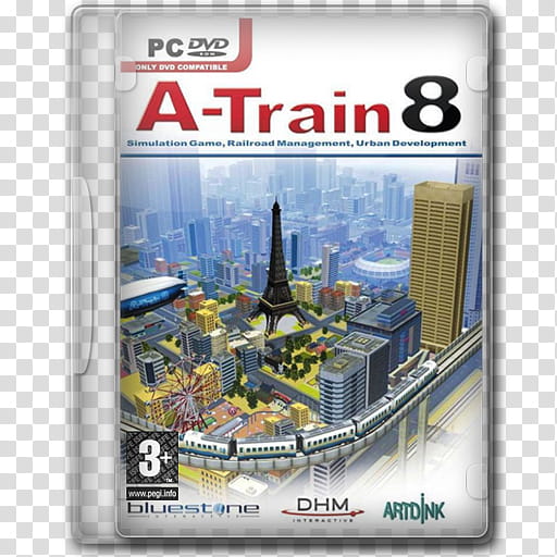 Game Icons , A-Train-, closed A-Train  PC DVD case transparent background PNG clipart