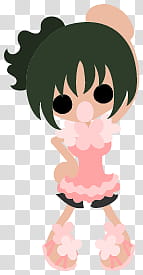The icons of cute girls in cute dress, summer-people- transparent background PNG clipart