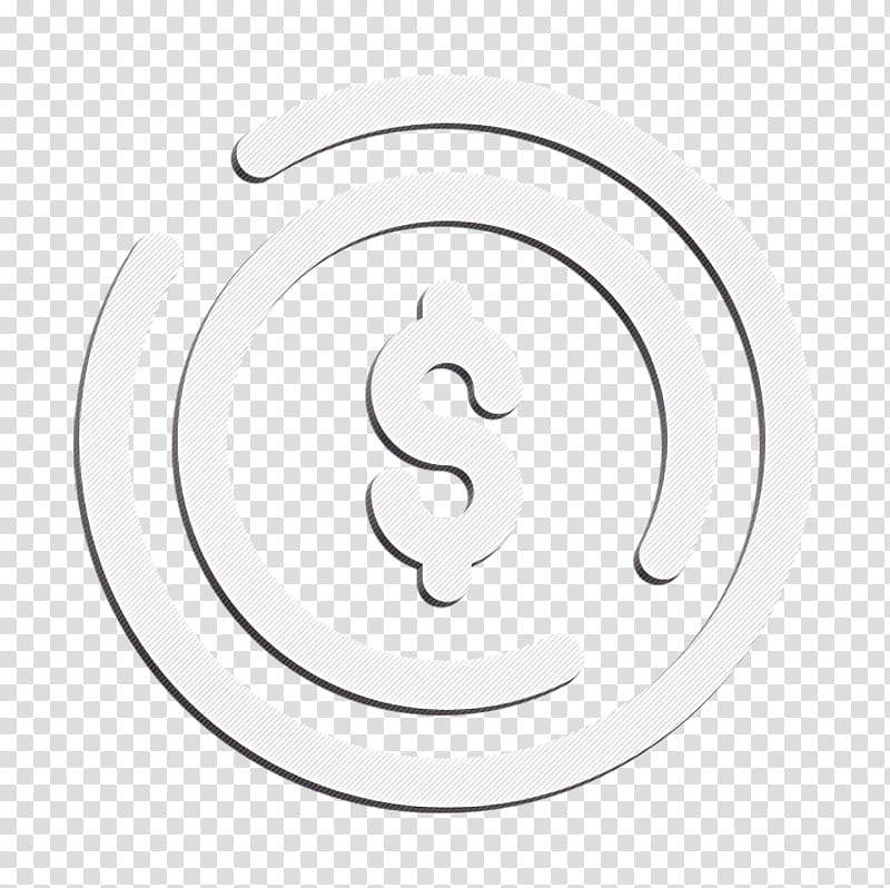 business icon cash icon coin icon, Dollar Icon, Finance Icon, Money Icon, Payment Icon, Symbol, Blackandwhite, Circle transparent background PNG clipart