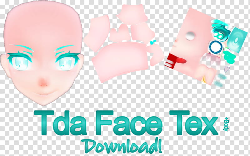 MMD Tda Face Tex Body transparent background PNG clipart