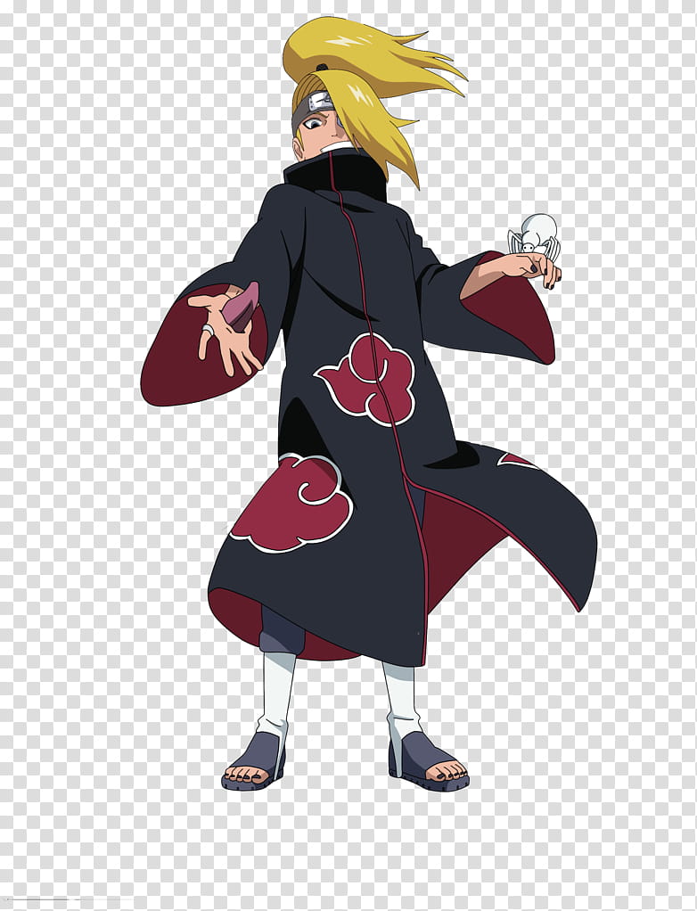 Deidara Render :), Naruto character transparent background PNG clipart