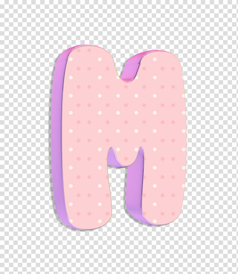 Cute Alphabet D Abecedario, pink and purple letter M illustration transparent background PNG clipart
