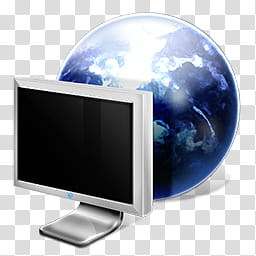 influens icons, Network, flat screen computer monitor art transparent background PNG clipart