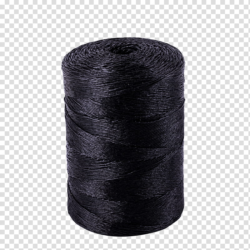 black thread leather twine textile, Wool, Denim, Cylinder transparent background PNG clipart