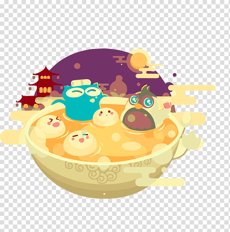 Chinese New Year Food, Tangyuan, Lantern Festival, Icon Design, Cartoon, Dongzhi Festival, Creativity, Comics transparent background PNG clipart