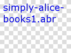 Old Books, simply-alice-books.abr text transparent background PNG clipart