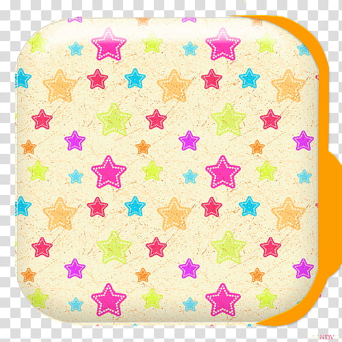 Folders Carpetas, yellow and pink star printed folder icon transparent background PNG clipart