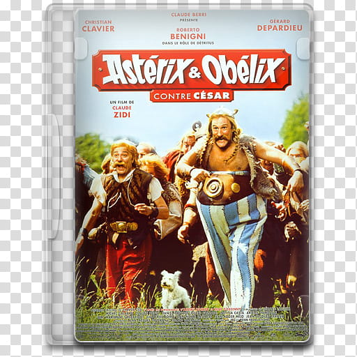 Movie Icon , Astérix & Obélix contre César, Asterix & Obelix DVD case art transparent background PNG clipart