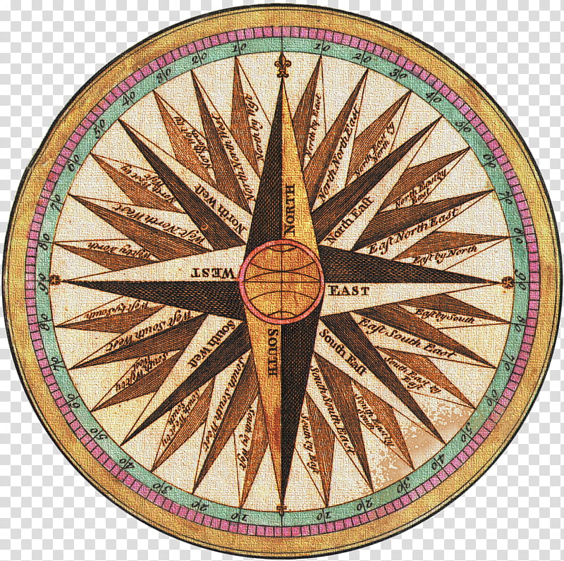 old map compass clip art