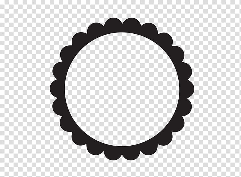 Simple Frame, round black border transparent background PNG clipart