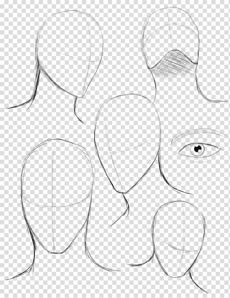 Head Poses, human face drawing structure transparent background PNG clipart
