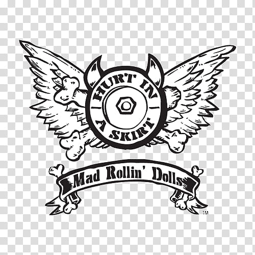 High Noon Saloon White, Roller Derby, Mad Rollin Dolls, Logo, Womens Flat Track Derby Association, Sports, Cajun Rollergirls, Roller Skating transparent background PNG clipart