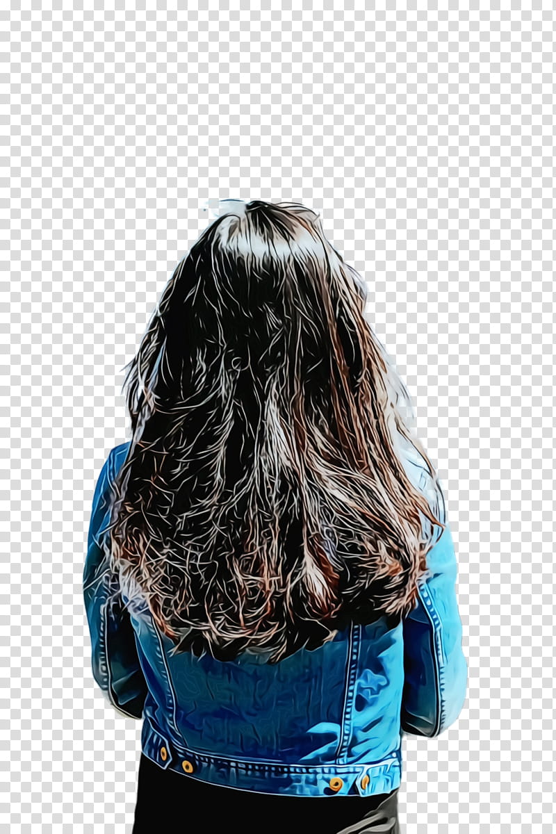 hair blue turquoise hairstyle long hair, Watercolor, Paint, Wet Ink, Outerwear, Black Hair, Brown Hair, Hair Coloring transparent background PNG clipart