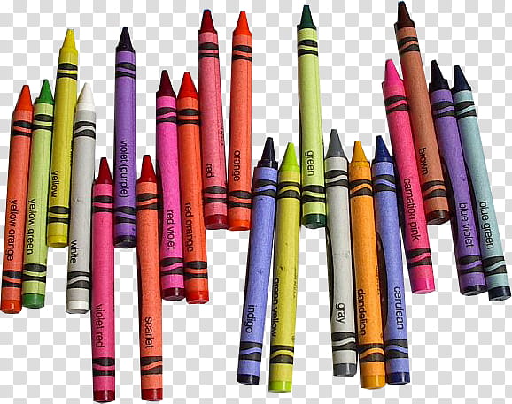 Crayons, assorted-color crayons transparent background PNG clipart