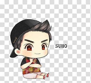 EXO Suho Chibi transparent background PNG clipart