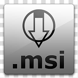 Glossy Standard  , file-type MSI icon transparent background PNG clipart