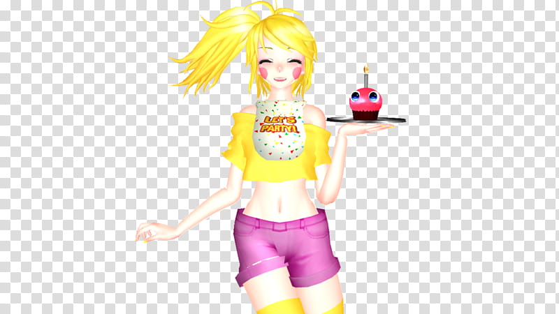fnaf/c4d]funtime Chica Herogollum Design Update 1 - Fnaf Funtime Chica -  Free Transparent PNG Clipart Images Download
