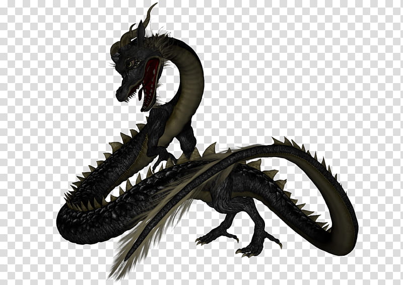 Asian Dragon , black dragon illustration transparent background PNG clipart