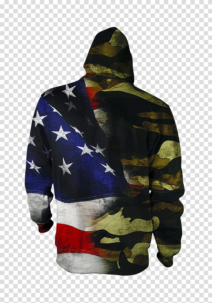 American Flag, SweatShirt, Flag Of The United States, United States Of America, Camouflage, Clothing, Hunting, Americans transparent background PNG clipart