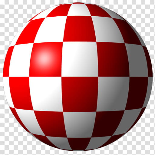 Amiga Boing Ball Icons Set, AmigaBoingBallSmoothShaded-, white and red checked ball graphic transparent background PNG clipart
