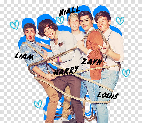 One Direction transparent background PNG clipart