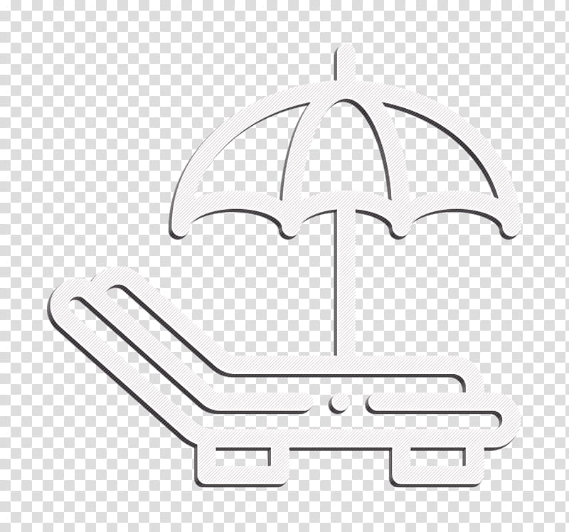 Beach icon Family icon Sunbed icon, White, Logo, Black, Text, Emblem, Symbol, Blackandwhite transparent background PNG clipart