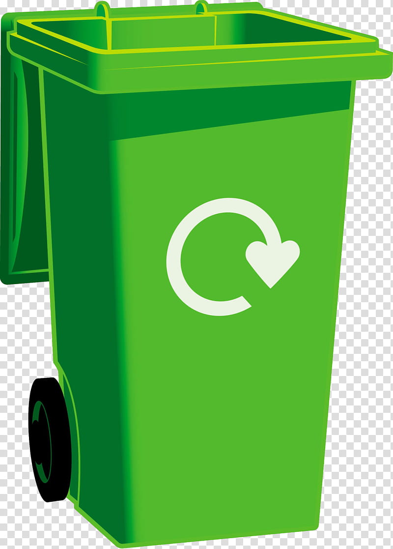 green recycling bin waste container waste containment recycling, Waste Collector, Household Supply, Plastic, Vehicle transparent background PNG clipart
